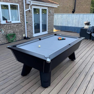 Outdoor Black Wolf Slate Bed Pool Table - Home Pool Tables Direct - outdoor wolf