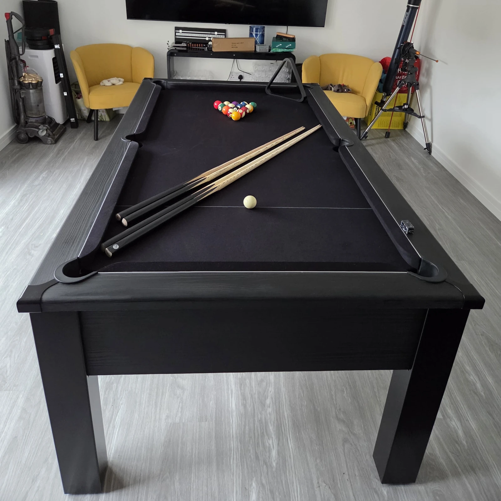 Spirit Tournament Black Stealth Pool Table | Special Edition - Home Pool Tables Direct - blackstealthsq2