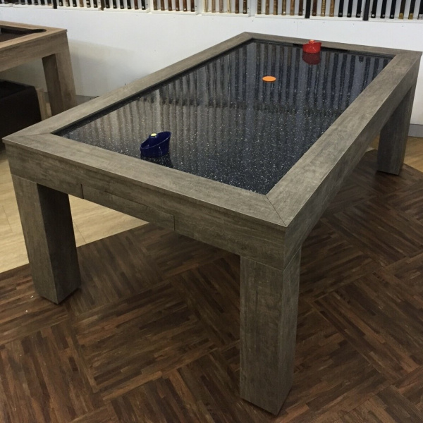 Berlin Rustic Oak Air Hockey Table Home Pool Tables Direct