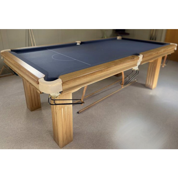 Les Gets Solid Natural Oak Snooker Table - Home Pool Tables Direct - 7ft majestic snooker pewter 1600
