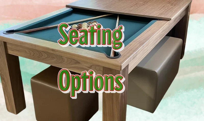 Seating Options For Pool Dining Tables - Home Pool Tables Direct - seatingoptionsbanner