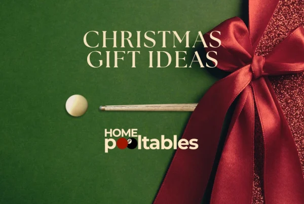 Christmas Gift Ideas From Home Pool Tables - Home Pool Tables Direct - Red and Green Minimalist Christmas Facebook Post