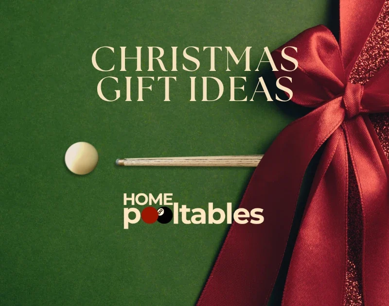 Christmas Gift Ideas From Home Pool Tables - Home Pool Tables Direct - Red and Green Minimalist Christmas Facebook Post