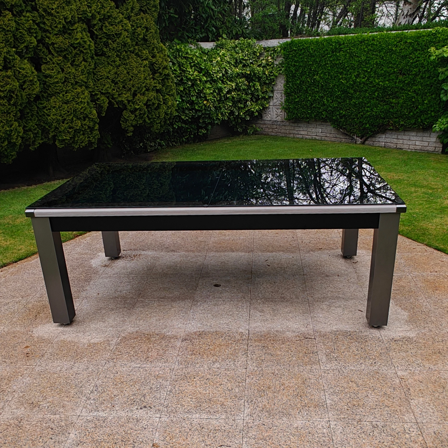 Alfresco Outdoor Pool Dining Table - Home Pool Tables Direct - coveredside
