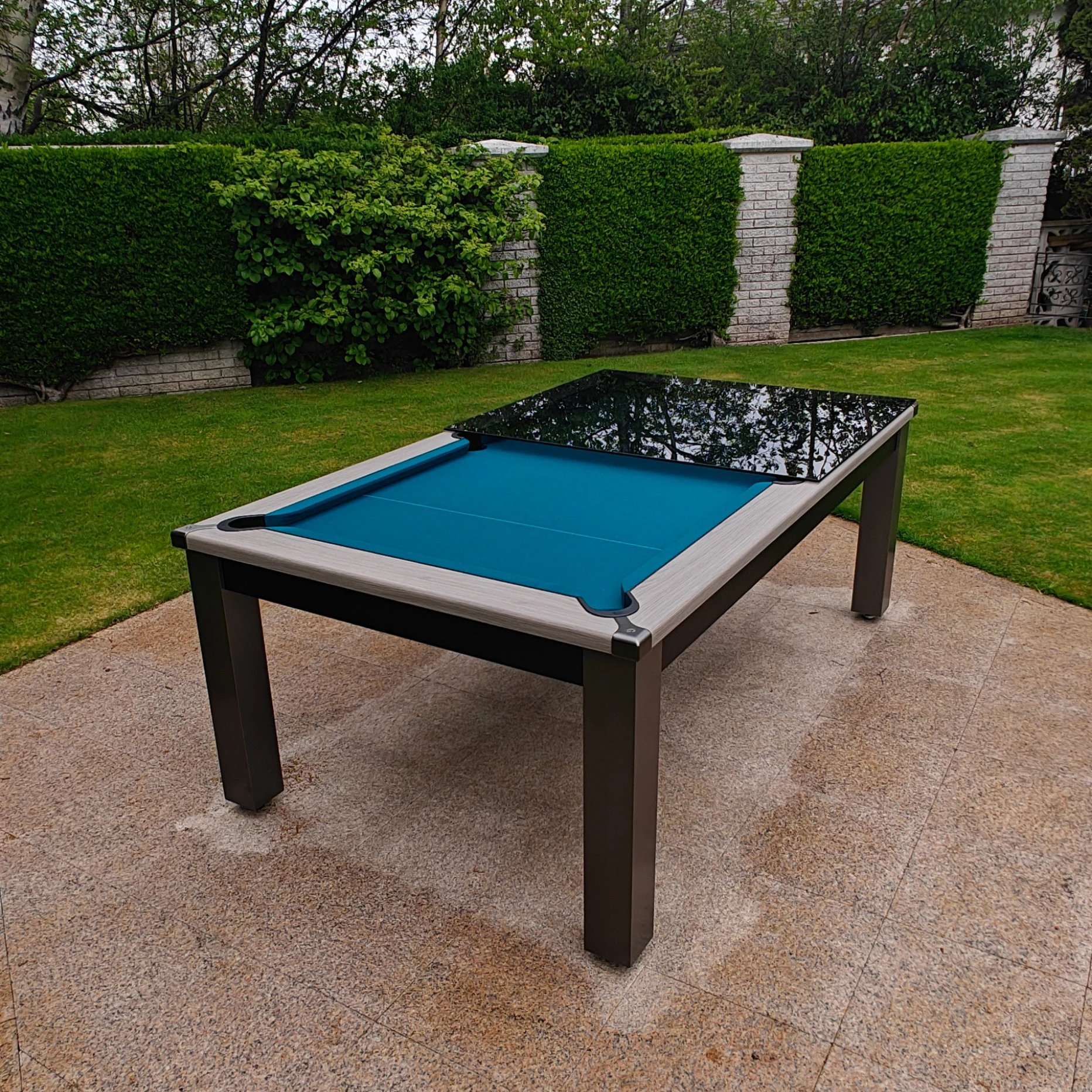 Alfresco Outdoor Pool Dining Table - Home Pool Tables Direct - halftop