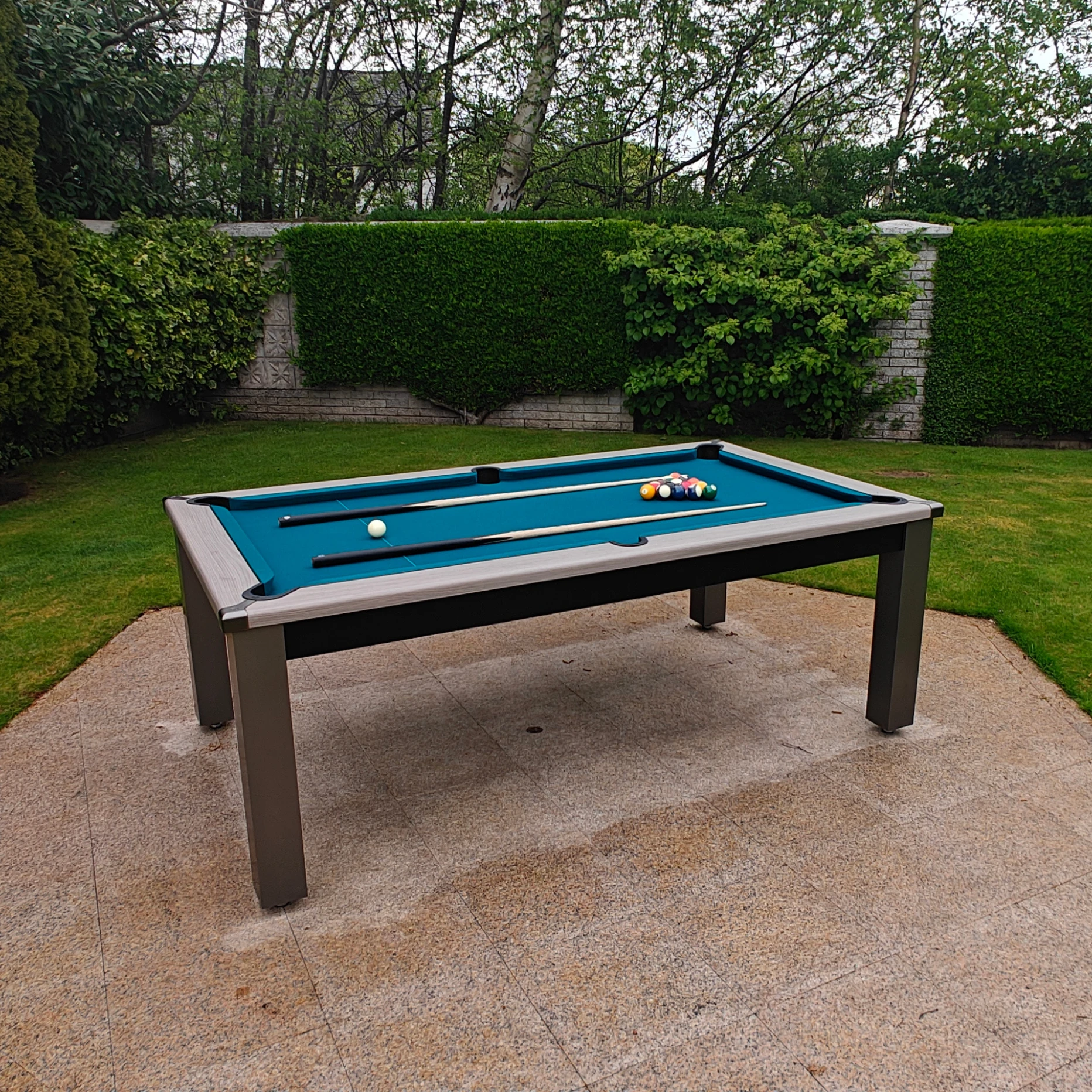 Alfresco Outdoor Pool Dining Table - Home Pool Tables Direct - staged2