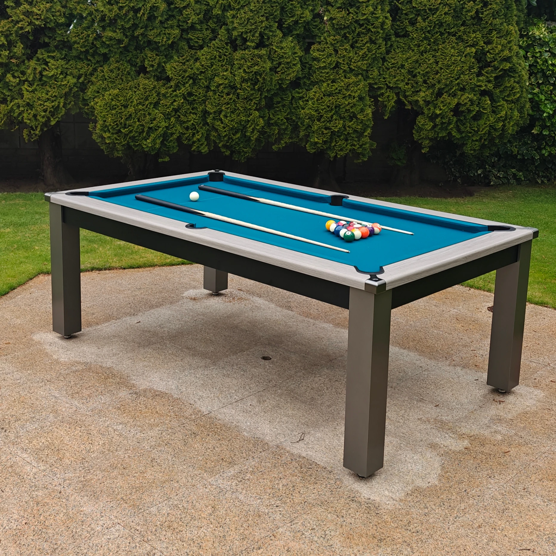 Alfresco Outdoor Pool Dining Table - Home Pool Tables Direct - staged3